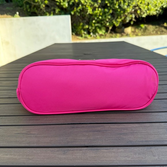 Kate Spade Small Sutton Strawfroyo Nylon Bow Tote Bag Hot Pink PXU4561 - Picture 4 of 14